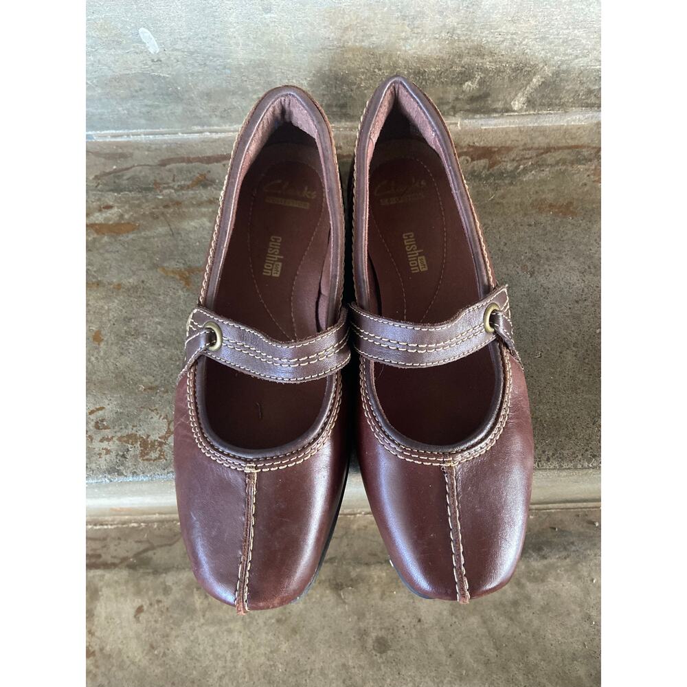 Clarks brown leather Haydn Maize slip on Mary Jane - Picture 4 of 10